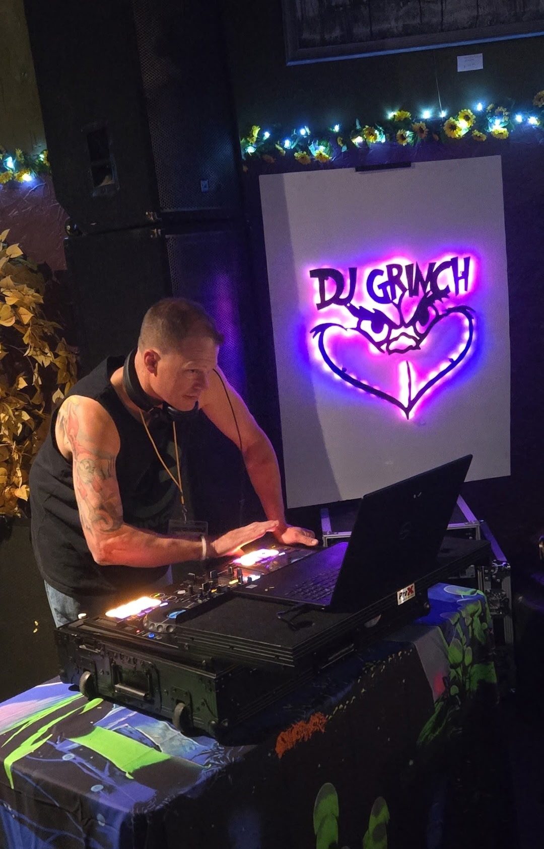 DJ Grinch performing